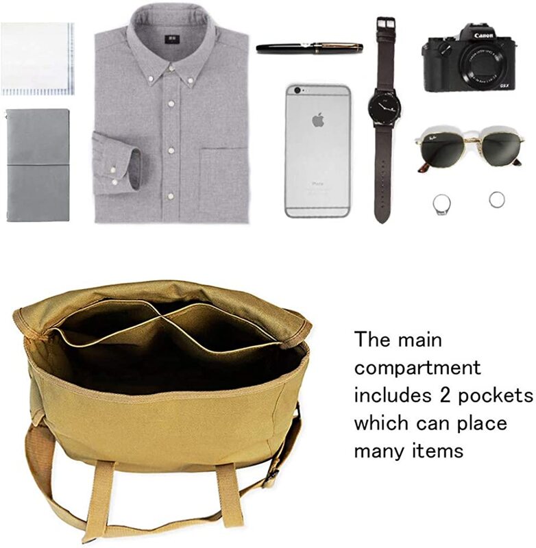 Рюкзак в стиле милитари, с музыкальной сумкой, цвета хаки