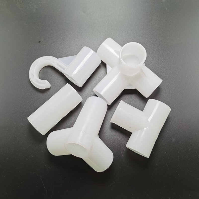 Simple Cloth Wardrobe Plastic Connector Inner Diameter 16/19/22/25cm Pipe Adapter Fittings 3/4 Way Thickened Hook Accessories