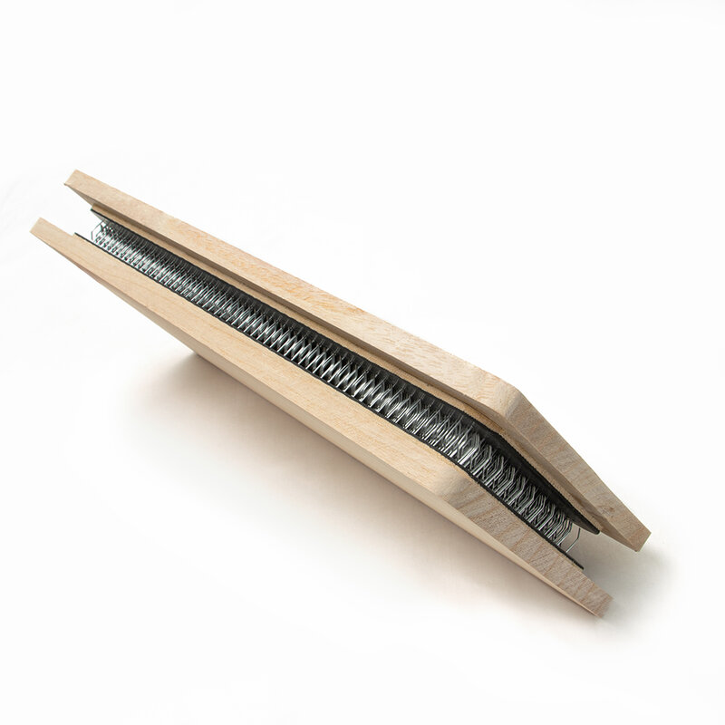 Porte-cheveux en bois pour perruque 28x12cm, carte à dessin avec aiguille incurvée