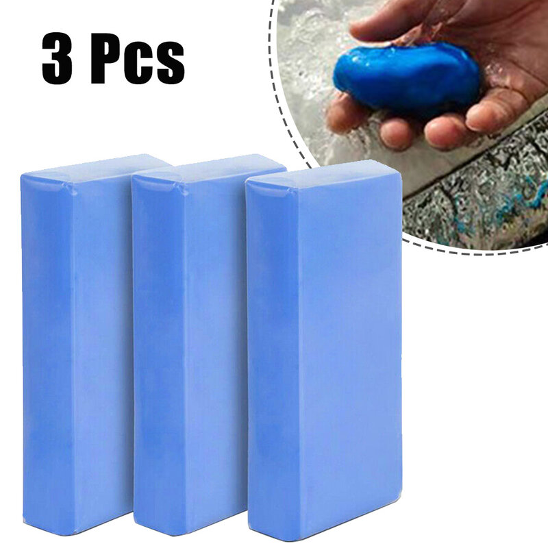 3pcs Clay Cleaning Bar Car Wash Mud Clay Cleaning Bar New Reusable Safe Used For Body Parts Glass Mirrors Bumpers