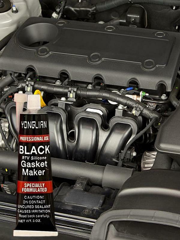 Automotive Gasket Sealant Hi Temp Waterproof Engine Sealants Black Liquid Gasket Sealer Oil Resistant Gasket-Free Car Sealant