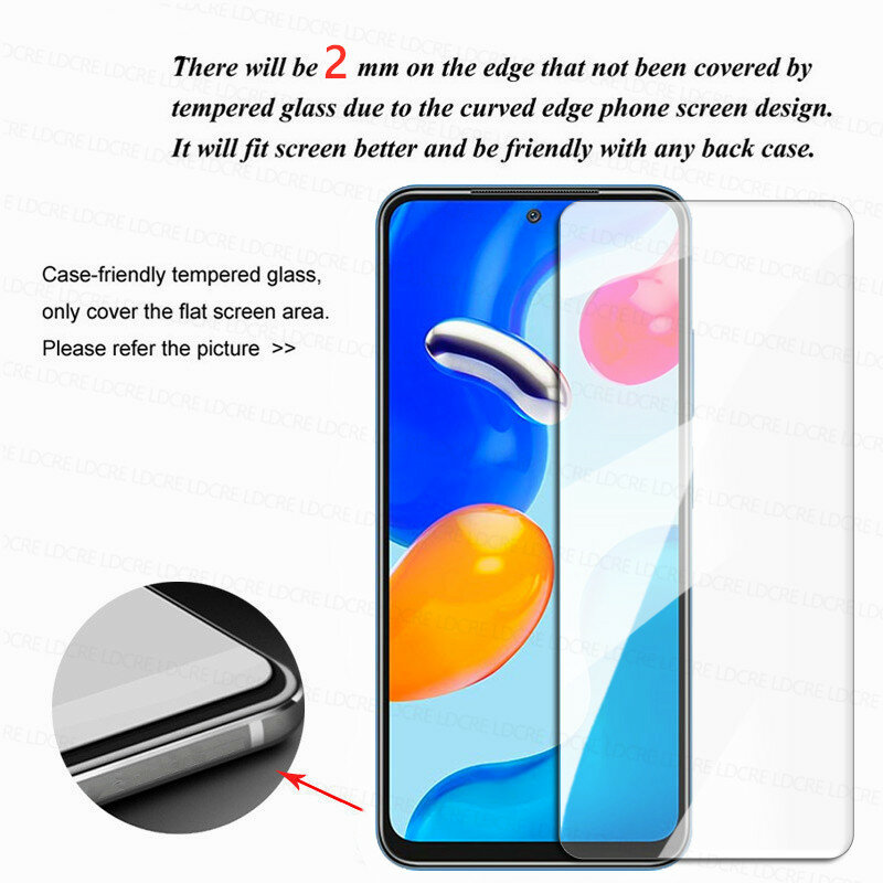 For Xiaomi Redmi Note 11S Glass Full Glue Screen Protector Redmi Note 11S Tempered Glass 9H Lens Film For Redmi Note 11S Global