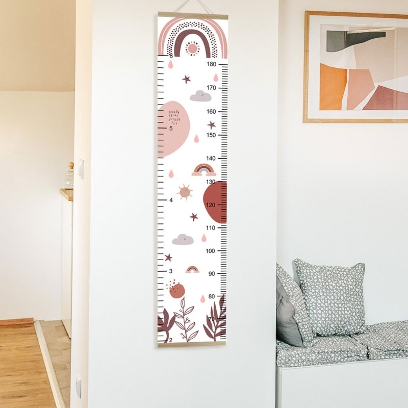 Cartoon Height Ruler on the Wall Perfect Gift for Kids' Growth Journey