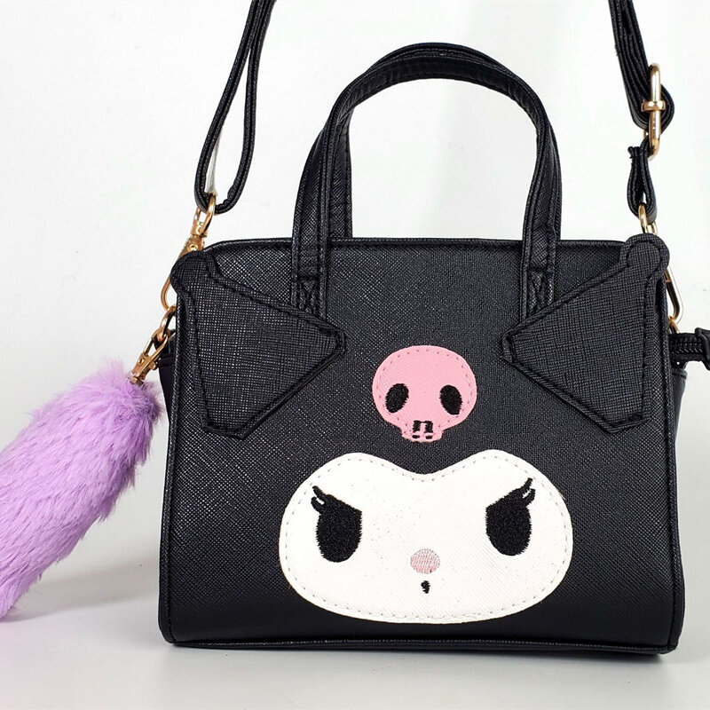 Sanrio Kuromi Melody Sling Rucksack Hallo Kitty Dual-verwenden Lagerung Tasche Cinnamoroll Rucksack Seite Pompom Purin Schulter Tasche