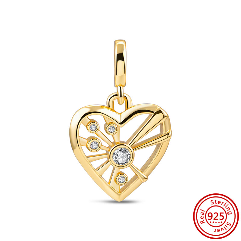 925 srebrny Mini charms pasuje do oryginalnej serii bransoletka Pandora mnie Symbol karty do tarota druciany medalion serce dziewczyna biżuteria prezent
