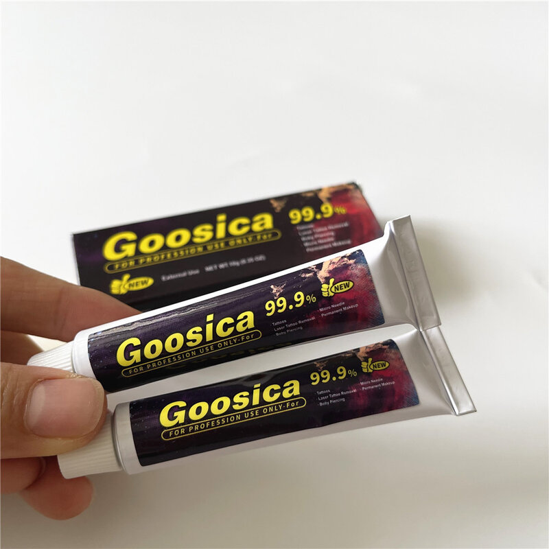 Goosica-Crème de tatouage 99.9% authentique, avant maquillage en continu, microblading des yeux, lèvres, peau du corps, 10g