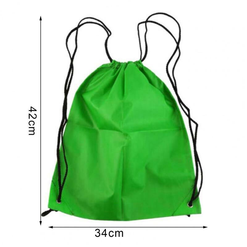 Drawstring Mochila para esportes, Mochila de poliéster impermeável, Dustproof Storage Pouch, Travel School Bag