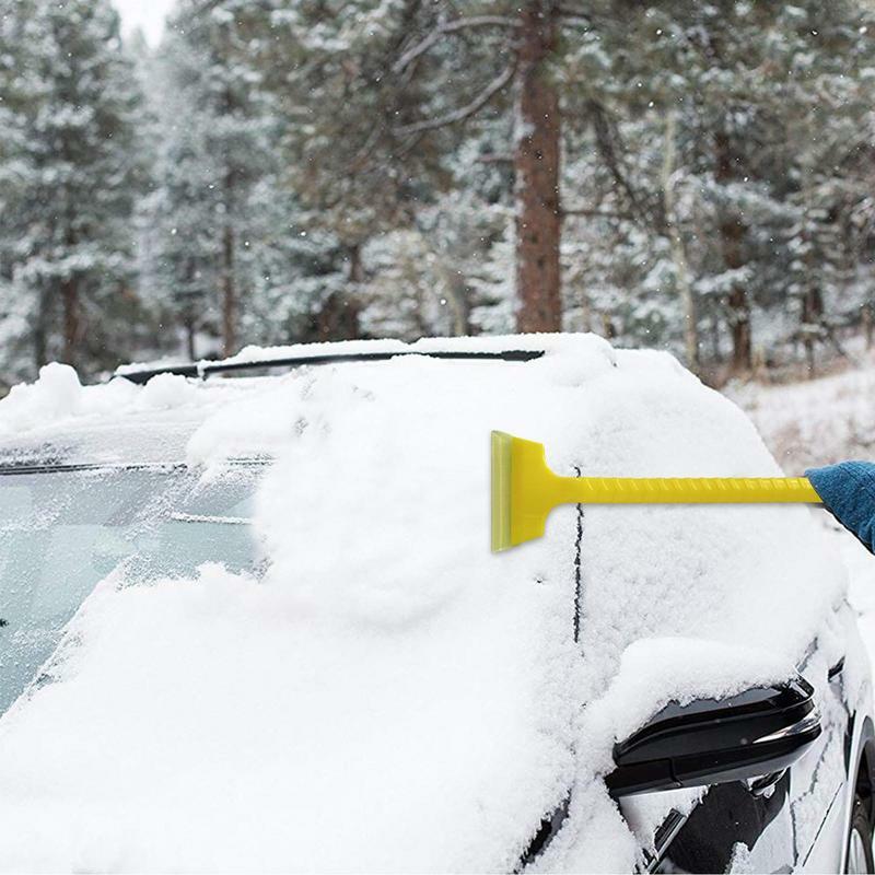 Rascadores de hielo para parabrisas de coche, accesorios de 10 pulgadas para eliminación de nieve de coche, ventana resistente, raspador de nieve con cuerpo resistente, ergonómico