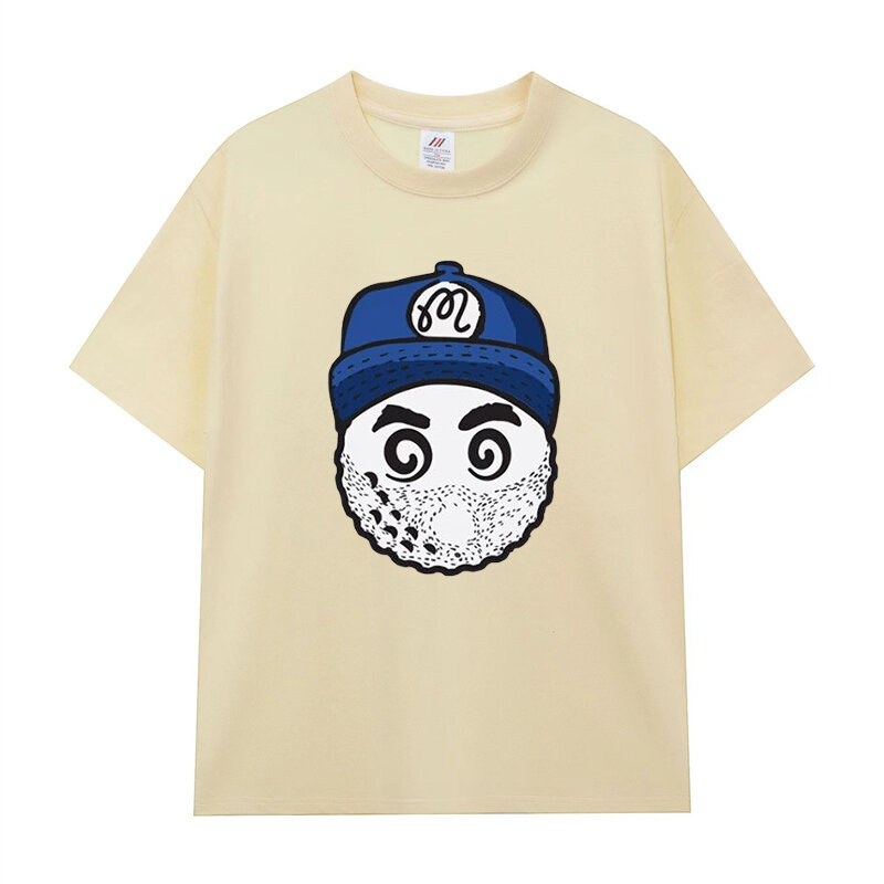2024 летняя хлопковая футболка для гольфа с короткими рукавами, модная свободная одежда для гольфа для пары, футболка для гольфа для мужчин и женщин