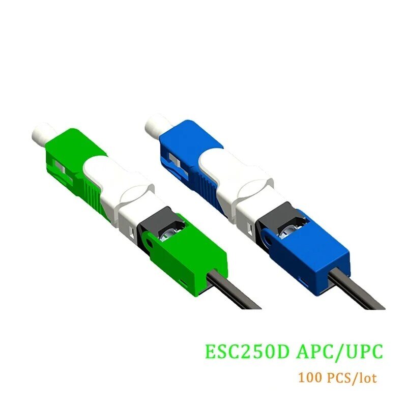 ESC250D Field Assembly Optical Connector SC APC and SC UPC Single-Mode Fiber Optic Quick Connector