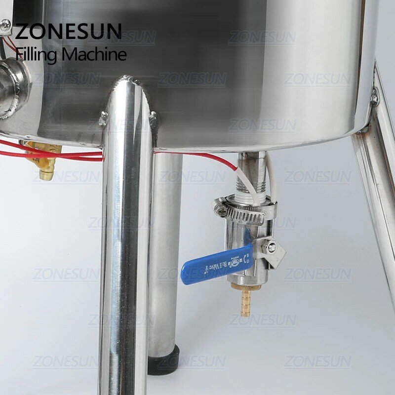 ZONESUN-máquina de llenado de pintalabios por agitación con calefacción, 15L, para jabón de manos, ZS-GTL15L cuantitativa de pintalabios
