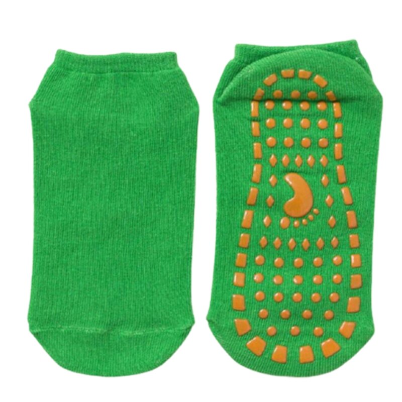 Chaussettes bateau en coton antidérapantes pour bébé, bonneterie en Silicone couleur unie brillante, livraison directe