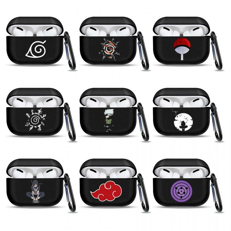 Anime Naruto Soft Fone de ouvido para Apple Airpods, Bluetooth Headphone Cover, Cartoons Presentes, Akatsuki, Itachi, 1, 2, 3 Pro