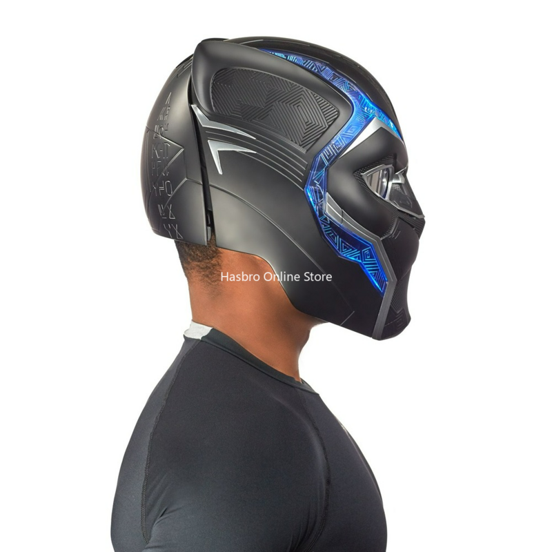 Hasbro Marvel Legends Series helm elektronik Black Panther, topeng Cosplay standar untuk pesta hadiah ulang tahun E1971