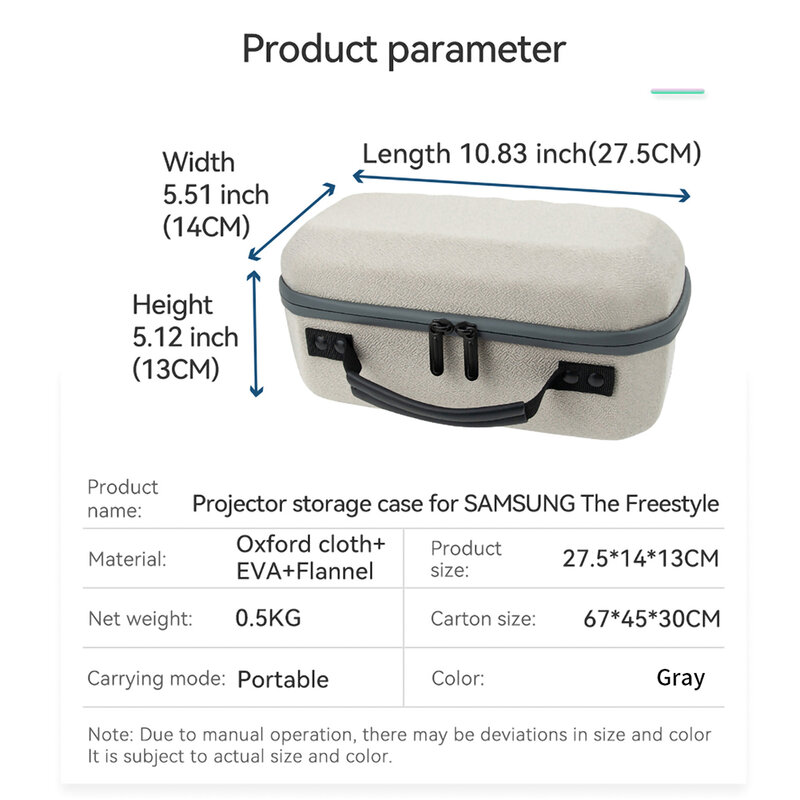 Harde Eva Storage Case Travel Carry Case Voor Samsung De Freestyle Rits Protector Draagtassen Voor Samsung De Freestyle Case