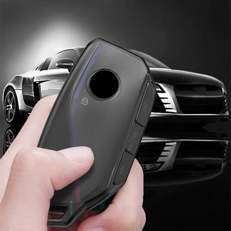 Matte Black Edition Key Case Fob Protective Cover For BMW i7 X7 G07 LCI iX I20 X1 U11 7 Series G70 G09 XM U06 G81 M3 Keychain