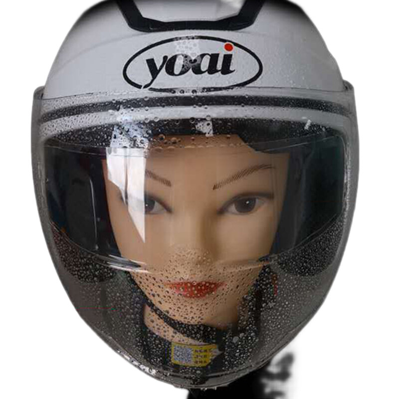 범용 오토바이 헬멧 방수 및 김서림 방지 필름, 투명 패치 필름 액세서리, 내구성 있는 나노 코팅 스티커