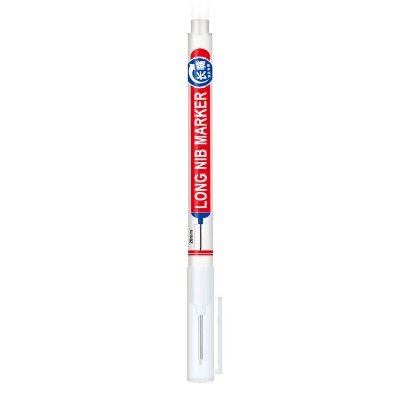 Wasserfeste Zimmermanns-Tintenstifte zum Markieren tiefer Löcher. Markierungsstift mit langer Spitze