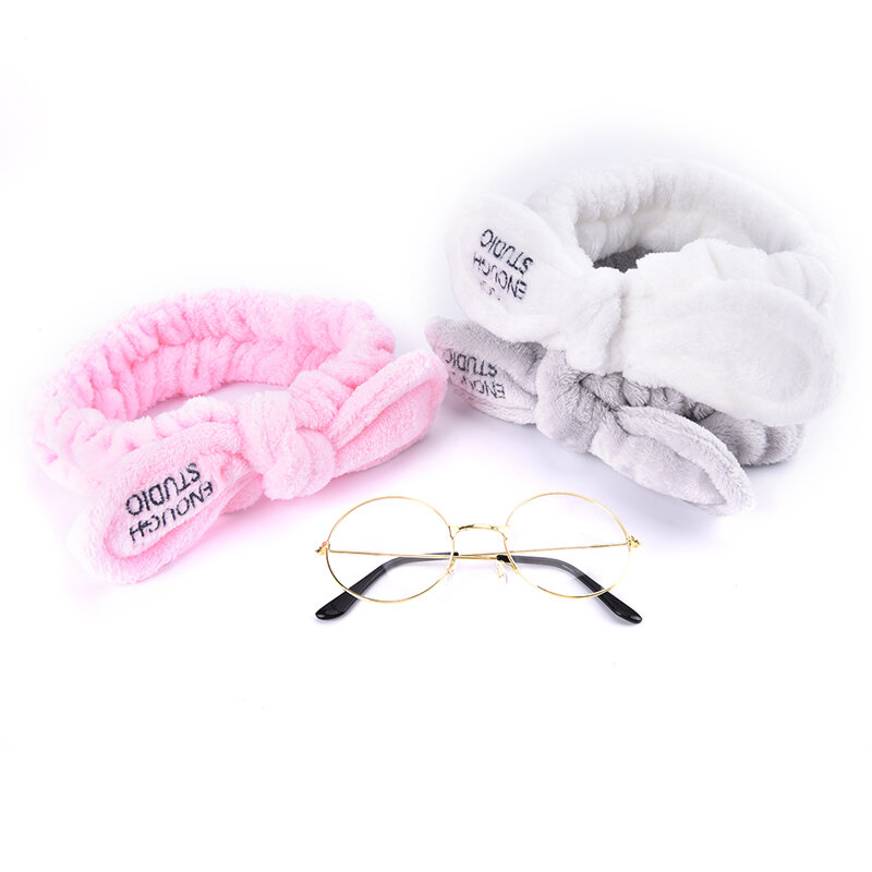1 sztuk lalki pałąk okulary strój dla 30cm zabawki lalki akcesoria dla 30cm kaczka pluszowa miękka opaska okulary nosić Plushis dziecko