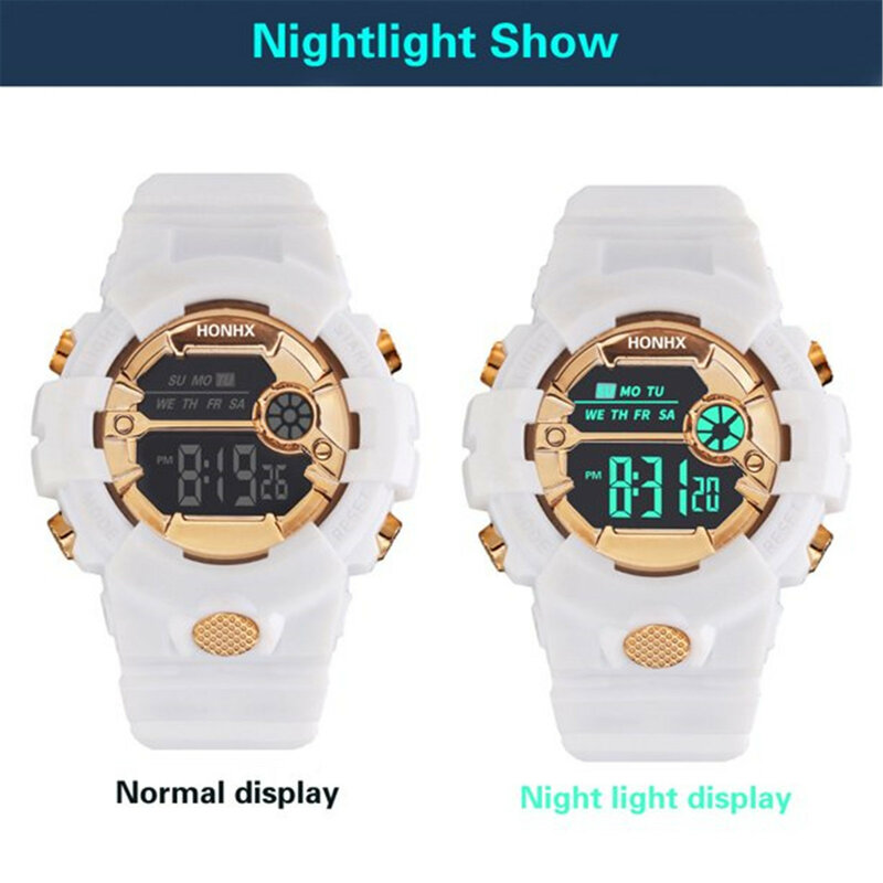 Cyfrowy zegarek dla dzieci wielofunkcyjny elektroniczny zegarek na rękę wodoodporny sportowy zegarek terenowy wysokiej jakości wytrzymały Student chłopiec