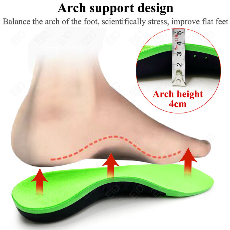 EiD najlepsza wkładka ortopedyczna sklepienie łukowe X/O noga płaskostopie zdrowie podeszwa buta wkładki do butów wkładka wyściełane wkładki ortopedyczne