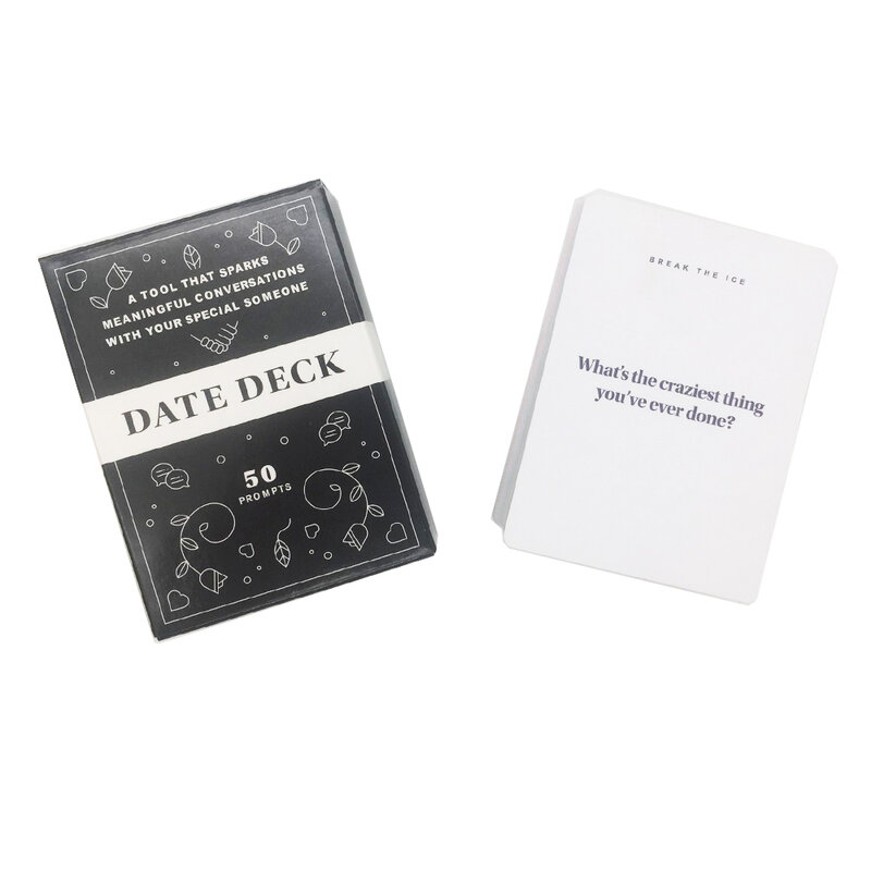 로맨틱 커플 보드 게임 날짜 데크 50 장, 최고의 셀프 카드 게임, 파티 게임, 친밀한 보드 게임 선물