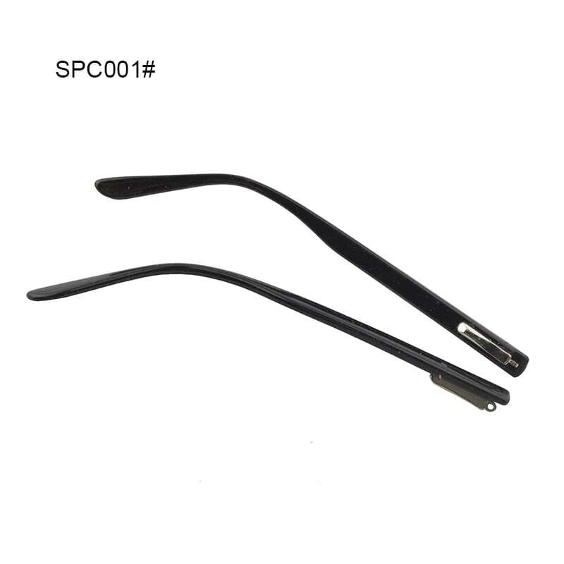 1pair PC Glasses Eyewear Temple Spring Hinge Glasses Temple Repair Accessory Black Brown