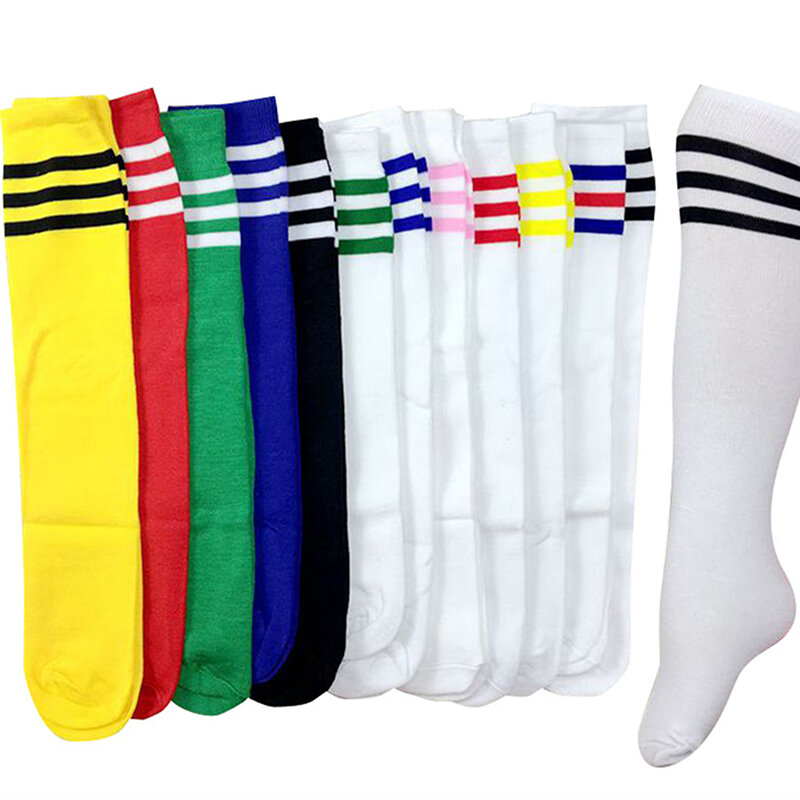Meias esportivas de algodão Spandex para crianças, legging longo do joelho, meias de futebol, futebol, tornozelo de beisebol, crianças, novo