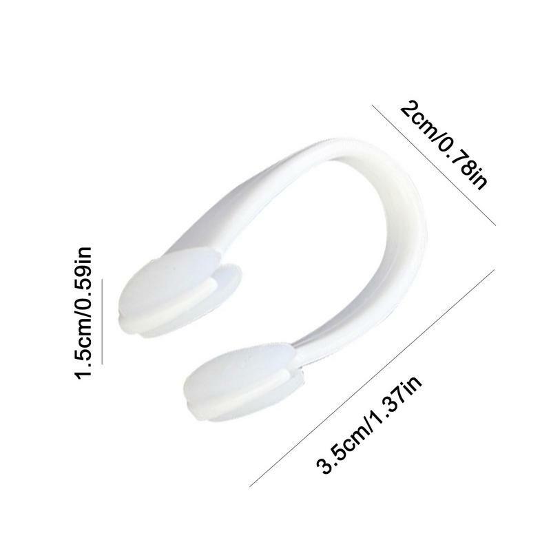 Klip hidung berenang silikon lembut, dapat digunakan kembali nyaman menyelam berselancar berenang klip hidung untuk dewasa anak-anak 1 buah baru