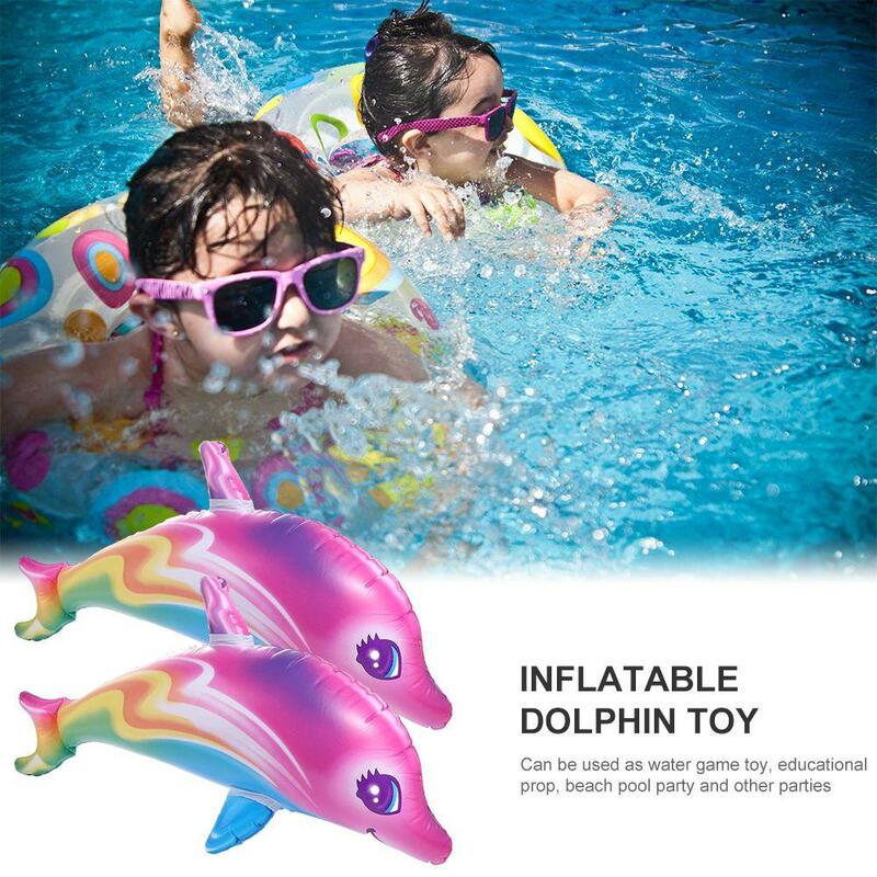 Classic Toys Colorful Inflatable Dolphin Multicolored PVC Material Inflatable Dolphin Toy Unique PVC PVC Dolphin Toys