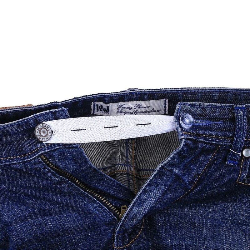 Ajustador de cintura unisex, fácil de usar, extensor ajustável, expansor de calças, 2g, 1 3 5Pcs