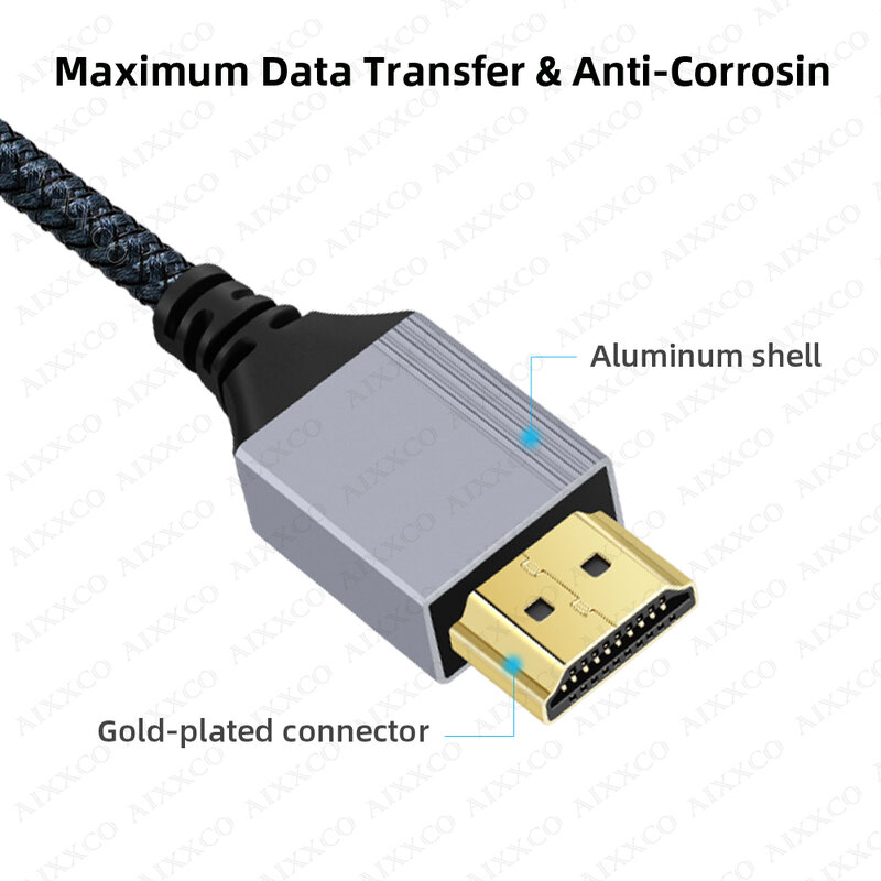 Mini Cable HDMI-Compatible a HDMI-Compatible 2,0 de alta velocidad, 4K, 60HZ, 1080P, 3D, para tableta, videocámara, pantalla de cámara, adaptador de Cable