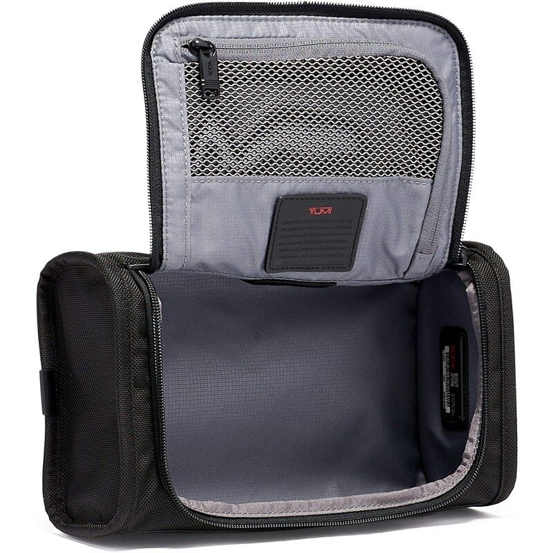 Alpha 3 tas aksesori koper Travel Kit tas perlengkapan mandi untuk pria dan wanita-hitam