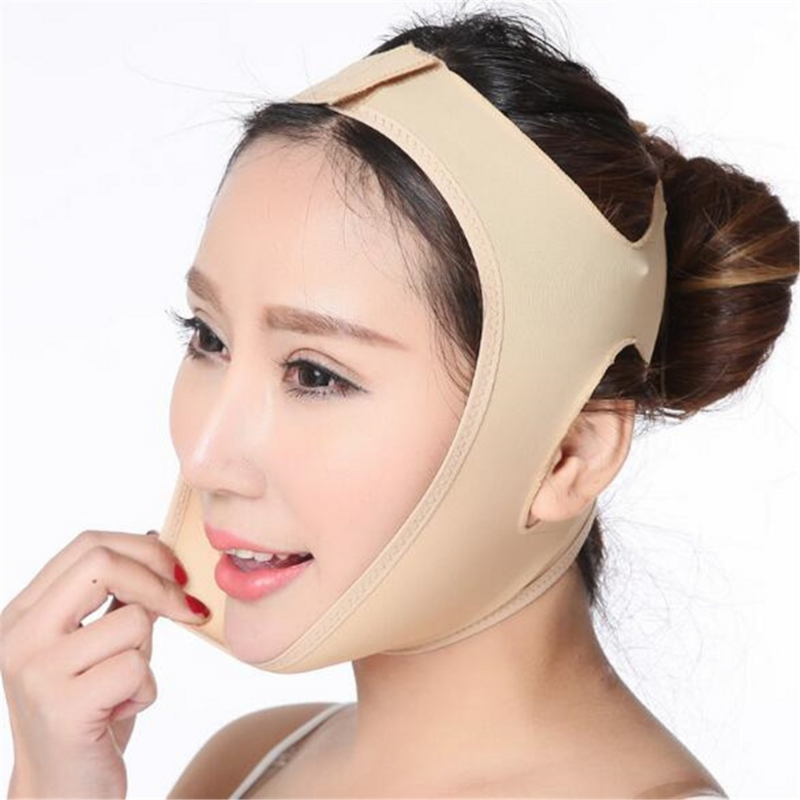 Elastyczna bandaż wyszczuplający do twarzy w szpic przyrząd do modelowania twarzy kobiet podbródek podnieś policzek pasek do masażu twarzy pielęgnacji skóry twarzy narzędzia piękna