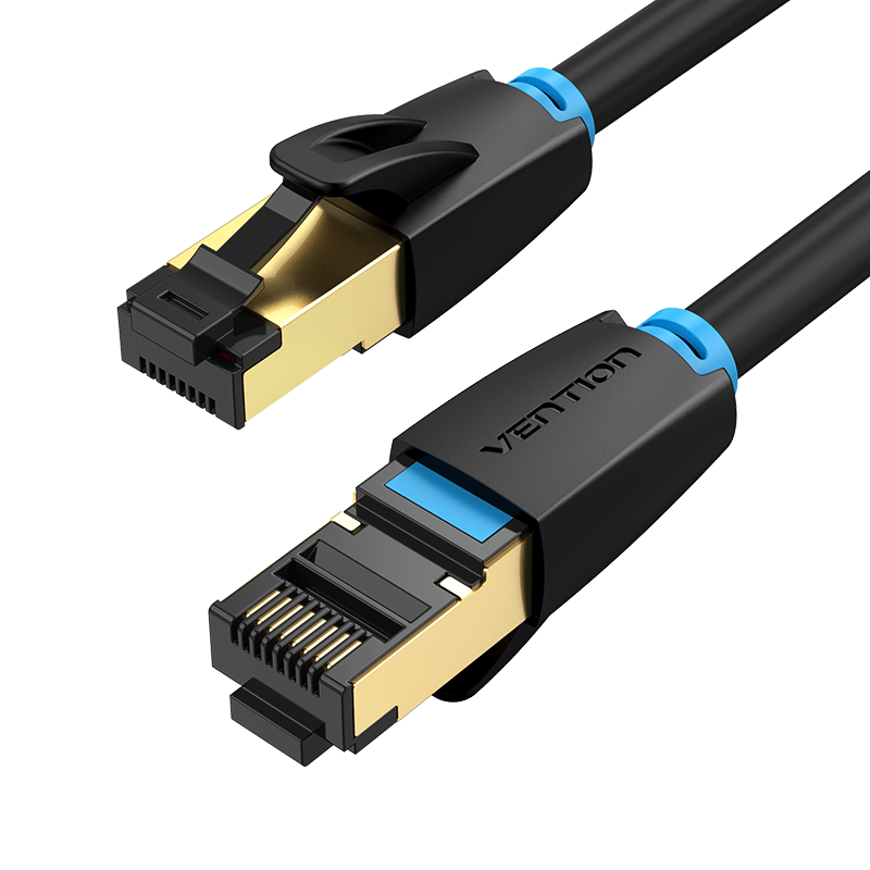 Vention-Cabo Ethernet com Conector RJ45 para Modem Router, Cabo de Rede, Alta Velocidade, 40Gbps, Fio SSTP, Internet Patch, 8