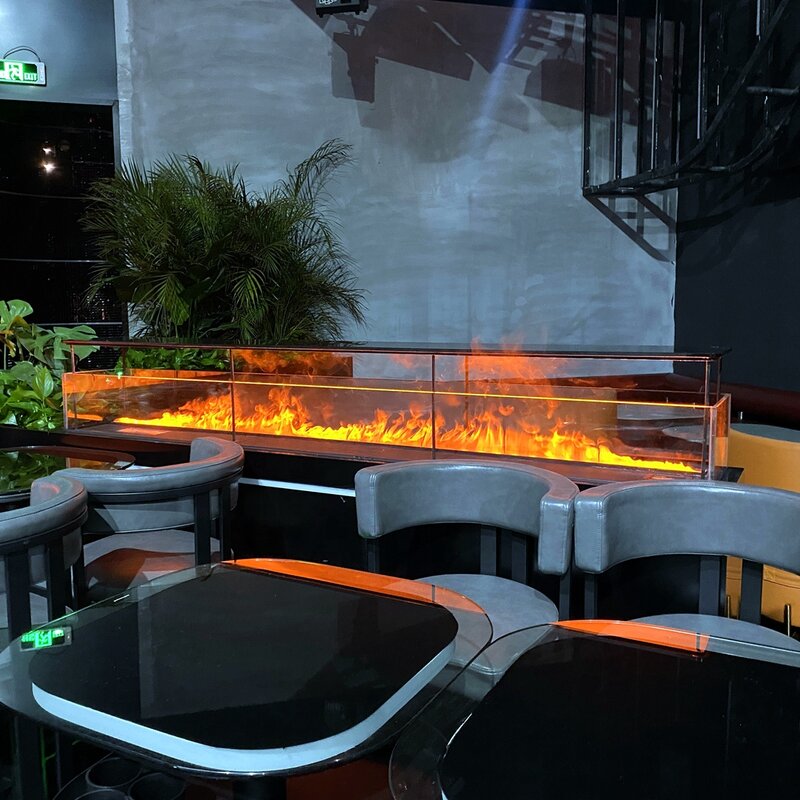 - Fire 72 Inch Romantic Fireplace Modern Artificial Fireplace Flames