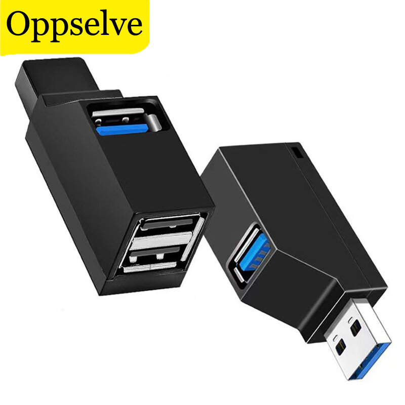 USB 3.0 허브 어댑터 익스텐더 미니 스플리터 박스, 3/4 포트, PC 노트북 맥북 휴대폰용, 샤오미 고속 U 디스크 리더