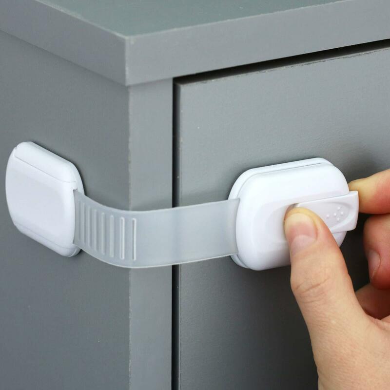 3Pcs Kind Lock Bescherming Voor Vergrendeling Kast Kast Drawers Koelkast Oven Wc Prullenbak Deuren Kinderen Veiligheid Kids