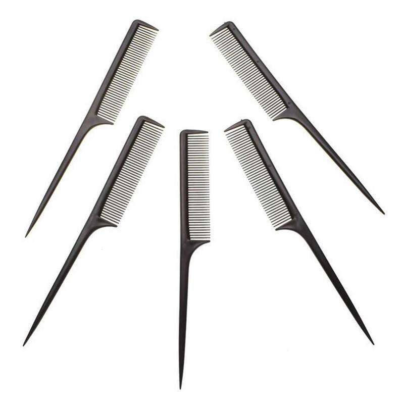 Portátil Sharp Tail Comb para estilo de cabelo, provocando cabeleireiro, escova de cabelo, cauda pontiaguda, salão de cabeleireiro, escova anti-estática