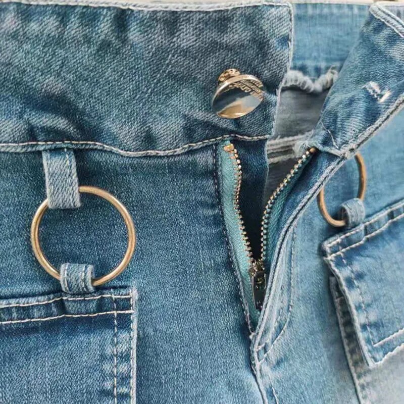 Schwarze Jeans shorts für Frauen Frühling/Sommer neue koreanische niedrige Taille schlanke elastische Hot pants weiße weibliche lässige kurze Hose