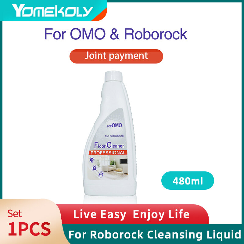 For Xiaomi Roborock and OMO Joint Sweeping Vacuum Robot Cleaning Liquid S8 Pro Ultra/S8/Q5/Q7 Series/S7 Max Ultra/S7MaxV Plus