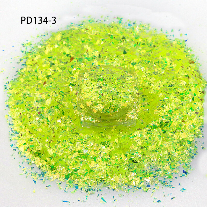 50 gr/beutel Holographische Highlight Glitter Schimmernde Unregelmäßigen Fragment Pailletten Gradienten Opal Nagel Glitter Flakes 3D Maniküre Tipps