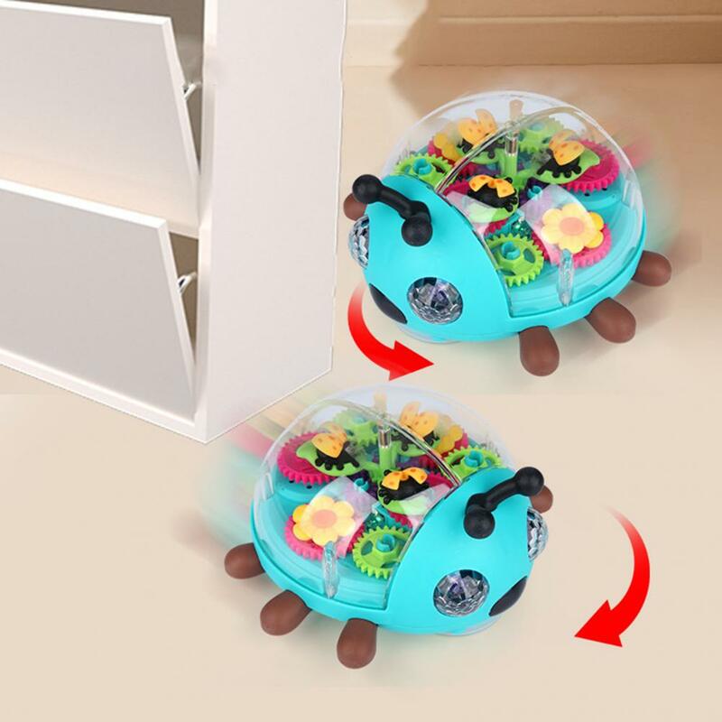 Ladybug Toy with Lights Music Multicolored Ladybug Vehicle Toy with Flashing Lights Music Birthday Gift for Boys Girls