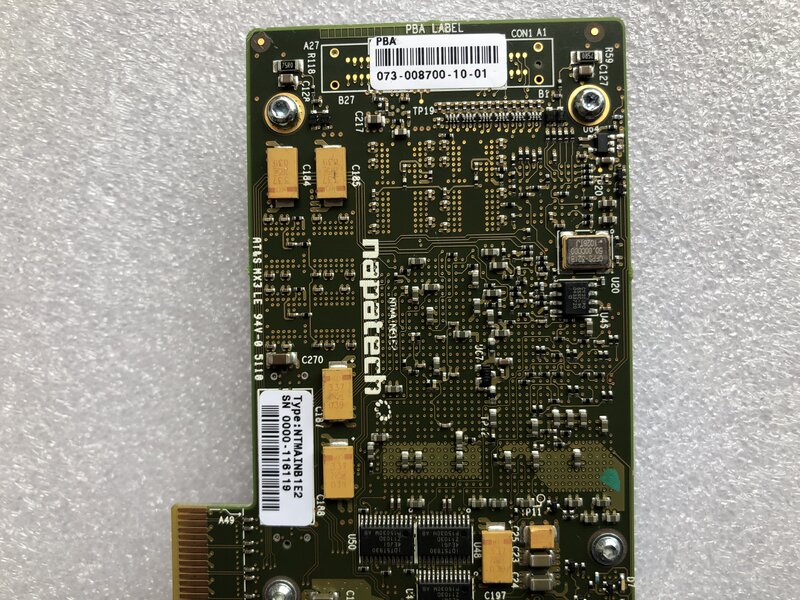NAPATECH 073-008700-10 073-008800-11 NTFRONT20B1-2 controller card