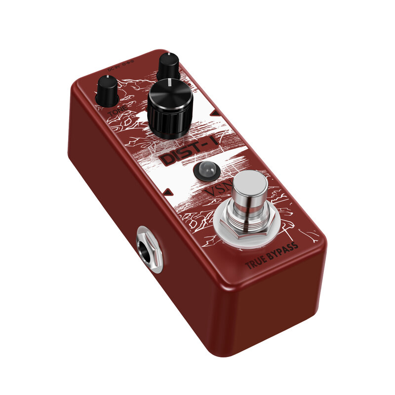 VSN LEF-301A pedale di distorsione per chitarra pedali per amplificatore britannico Vintage realistici effetto di distorsione ad alto guadagno True Bypass