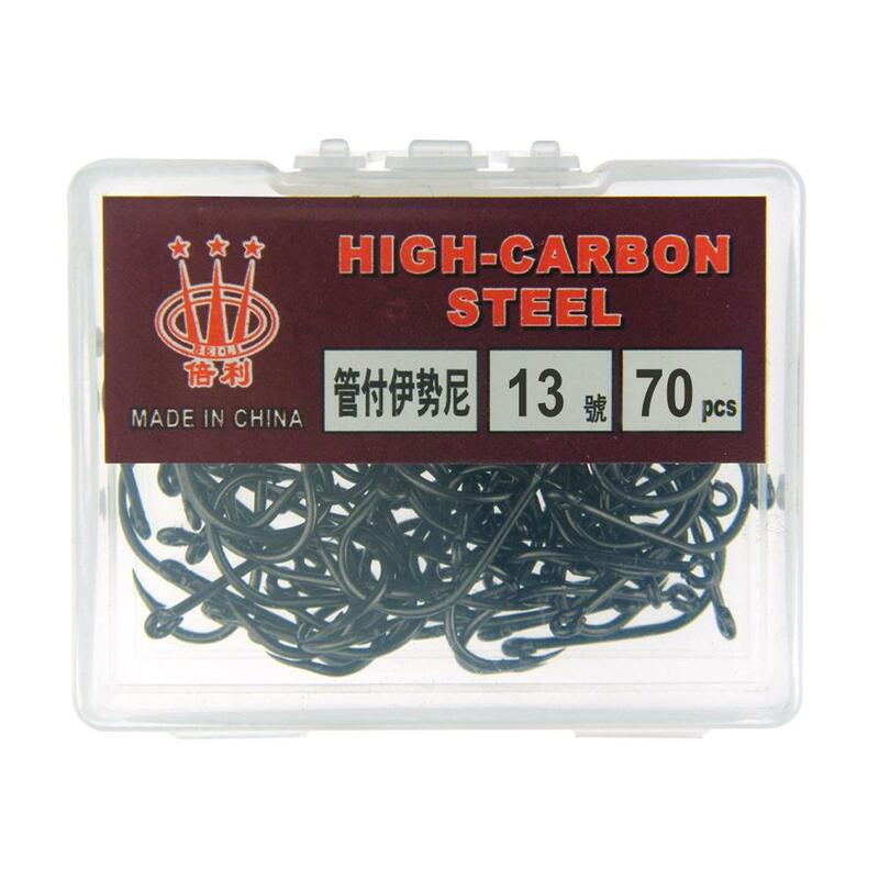 Fishing Barbed Hook Smooth And Concealed High Quality Packaging 1 Steel Carbon Convenient Box Models Multiple Porta E0G4