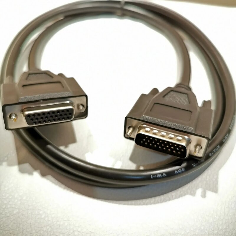 Câble adaptateur DB26 mâle à femelle, câble de données HDB26 26 26 broches, rallonge noire 50cm/1.5M
