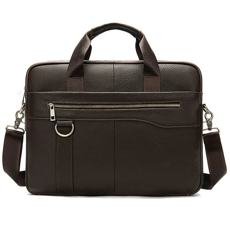 Портфель мужской кожаный, сумка-мессенджер для ноутбука в деловом/офисном стиле