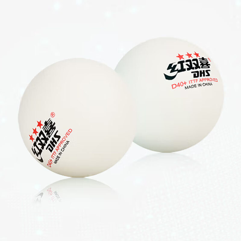 DHS-pelotas de tenis de Mesa 3 Star D40 + ABS, Material nuevo, 10 unids/lote/paquete, bolas de Ping Pong originales con costura aprobada por ITTF