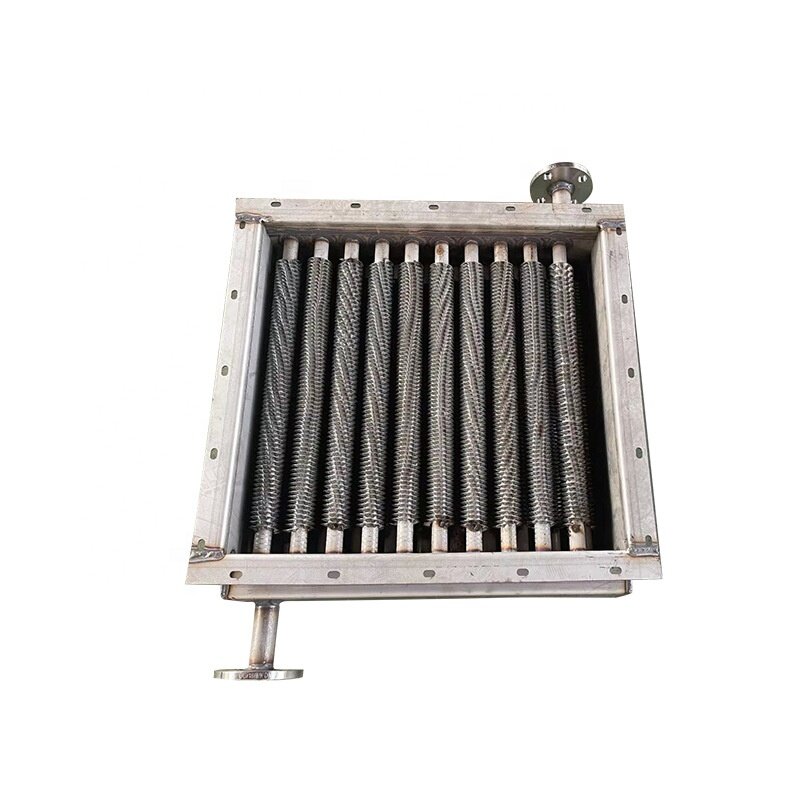 Caja de calefacción con aletas, Enfriador de aire de intercambio de calor, conducto de aire para horno, tubería de calefacción eléctrica